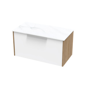 Nikau Pro Arctic 900 Single Drawer Two Tone Wall Vanity