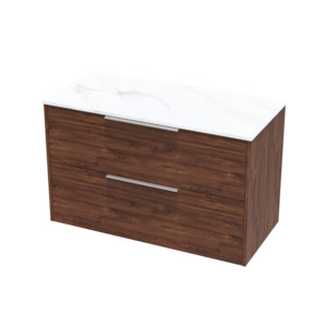Nikau Collection: Nikau Pro Arctic 1000 Double Drawer Wall Vanity