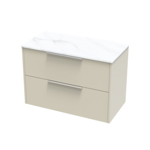 Nikau Pro Arctic 900 Double Drawer Wall Vanity