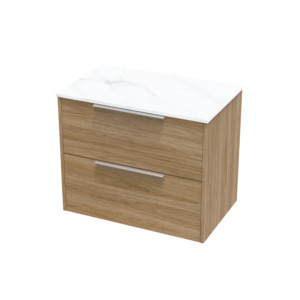 Nikau Pro Arctic 750 Double Drawer Wall Vanity