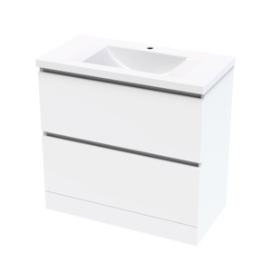Luna Vanities Exclusive Range: Luna Double Drawer 900 Floor Vanity