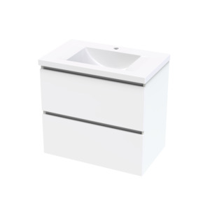 Luna Vanities Exclusive Range: Luna Double Drawer 750 Wall Hung Vanity