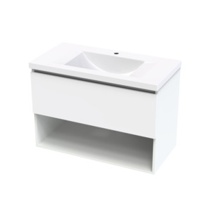 Luna Drawer Open Shelf 900 Wall Hung Vanity