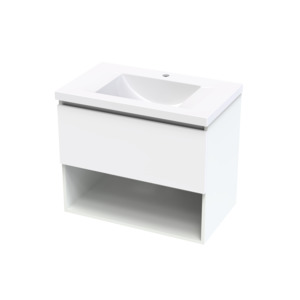 Luna Drawer Open Shelf 750 Wall Hung Vanity