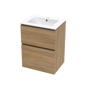 Pacific Rise 600mm Double Drawer Floor Vanity