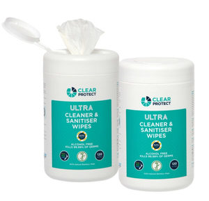 Products: Clear Protect Ultra Cleaner & Sanitiser Wipes 6 pack