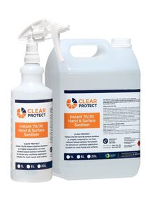Clear Protect Instant 70/30 Hand & Surface Sanitiser