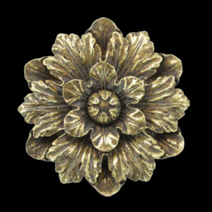 Gold Flower Wall Decor (Set of 4)