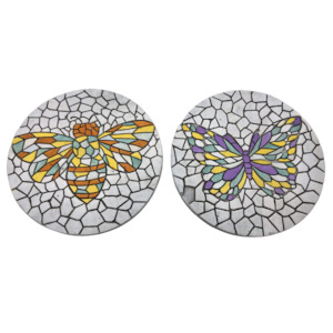Mosaic effect Insect Decor (Set of 6)