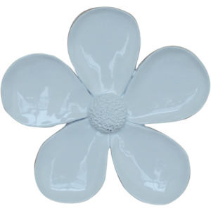 5 Petal White Flower 23cm (Set of 4)
