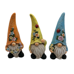Colourful Gnome Statue (Set of 12)