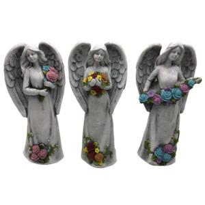 Products: Angel Statue with Flowers (Set of 6)