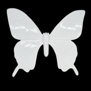 Butterfly White Wall Art 17cm – XUBF17/6