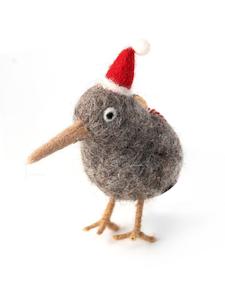 Christmas Ornament: Felted Kiwi Christmas Decoration