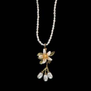Michael Michaud: Orange Blossom Seed Pearl Pendant