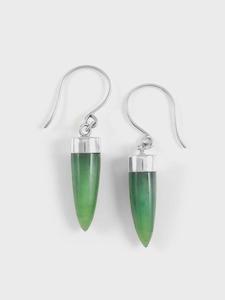Nick Von K: Pounamu Point Earrings