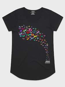 PRE ORDER Factory Butterflies T-Shirt in Black