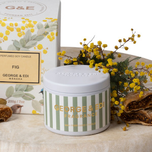George And Edi: Mini Candle in a Tin - Fig