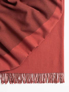 Sale Blankets: Fiord Throw in Rhubarb