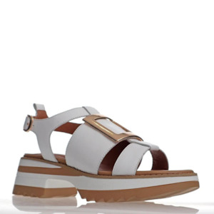 Sale Footwear: Lassie Sling Back Sandal in White