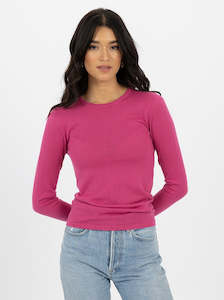 Clearance: Dakota Top in Magenta