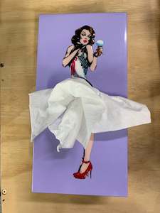 Tissue Up Girl in Purple