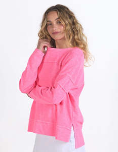 Pre Order: PRE ORDER Jayne Throw On Top in Neon Rose