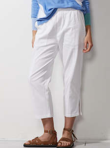 Denim: Panelled Pants in White
