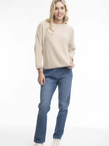 Denim: Denim Straight Leg Jeans