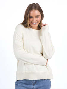 Jayne Throw On Knit in White