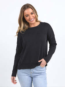 Jayne Throw On Knit in Black