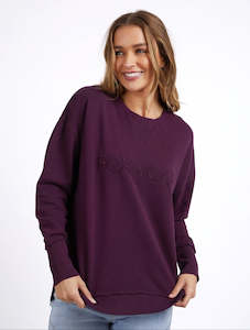 Simplified Crew in Plum