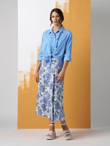 Clearance: Wistful Shirt in Sky Blue