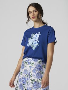 Clearance: Sweet Tee in Cobalt Rose