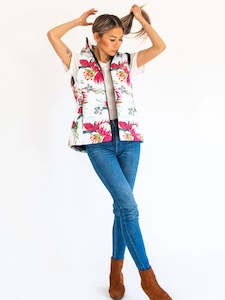 Scribbler: African Protea Puffer Vest