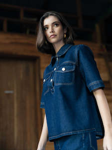 Denim: Amici Top in Dark Blue