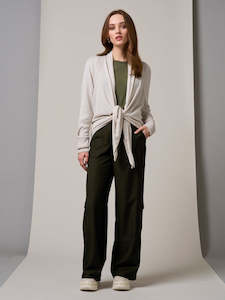 Sweaters And Hoodies: Vivi Cardigan in Parchment