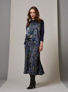 Greenwich Tee in Indigo Multi