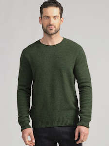 Merinomink Mens Classic Crew in Matipo