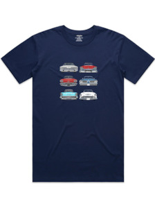 USA Classic Car Grills Men's T-Shirt in Dark Blue