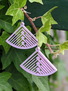 Anna Leyland: Fantail Earrings in Lilac
