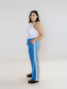 Moke: Indiana Wide Leg Pants in Pool