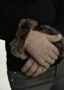 Possum Fur Trim Possum Merino Gloves