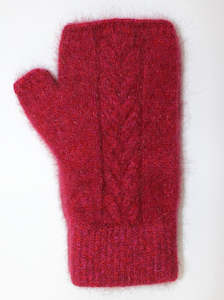 Possum Merino Accessories: Possum Merino Cable Mitten