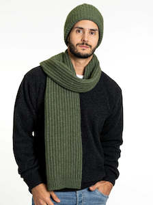 Possum Merino Accessories: Ribbed Possum Merino Scarf