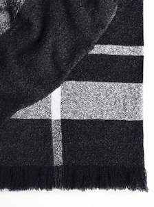 Grange Throw in Onyx by Weave