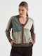 Textured Cardi in Bark