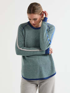 Ls And Co: Waffle Crew in Denim