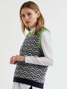 Ls And Co: Cotton Vest in Navy