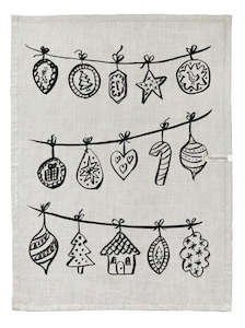Tea Towel: Festive Trim Tea Towel